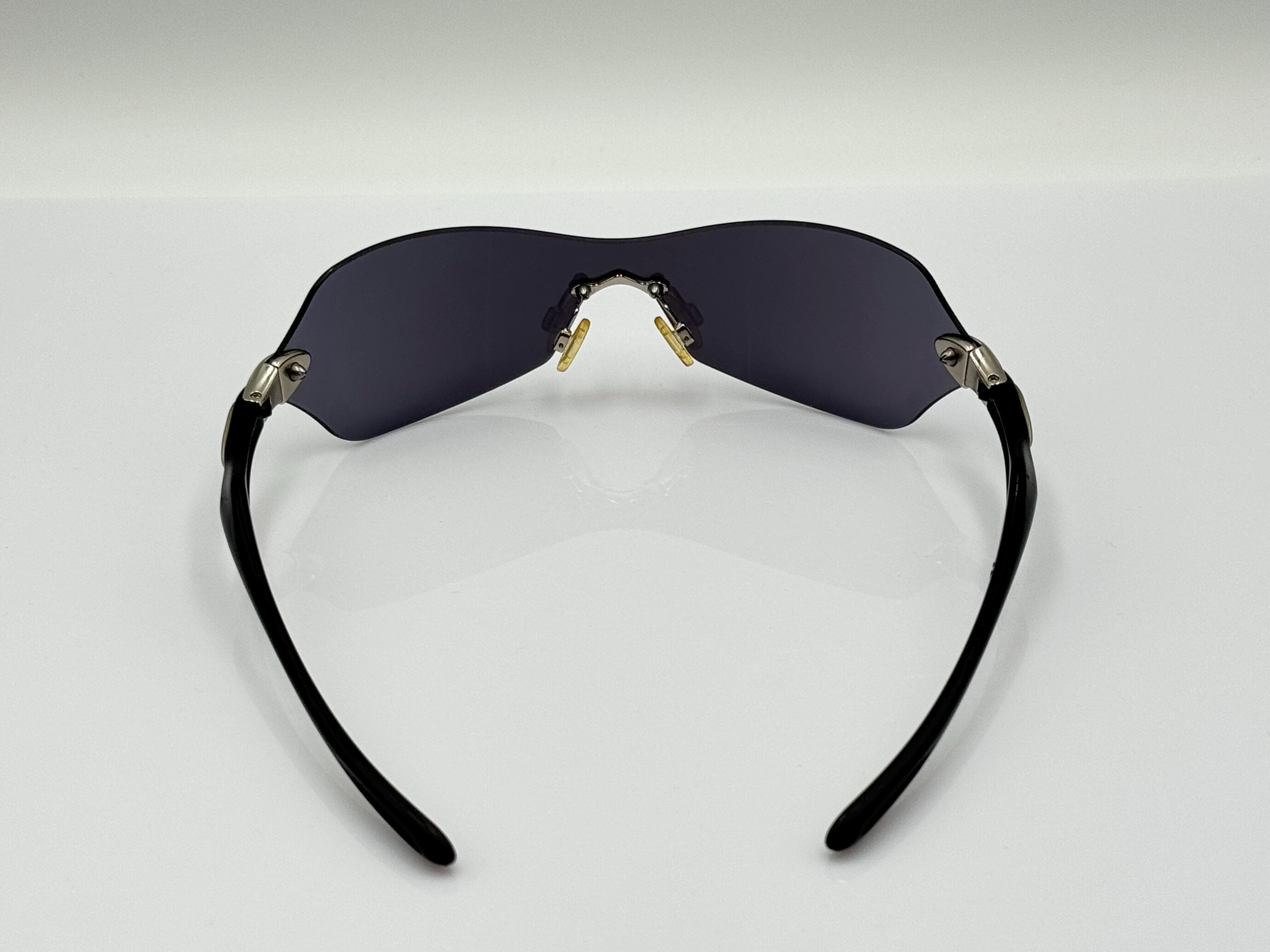 Oakley Dartboard Vintage 2000s Shield Wrap Black Sunglasses, Rare