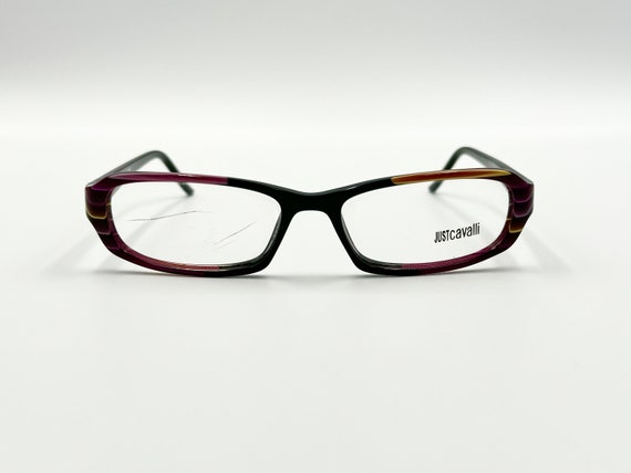 Just Cavalli vintage tiny rectangle eyeglasses bl… - image 4