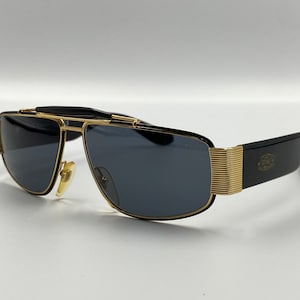 Sting mod.344 vintage schmale quadratische Pilotenbrille, 90er Jahre, new old stock