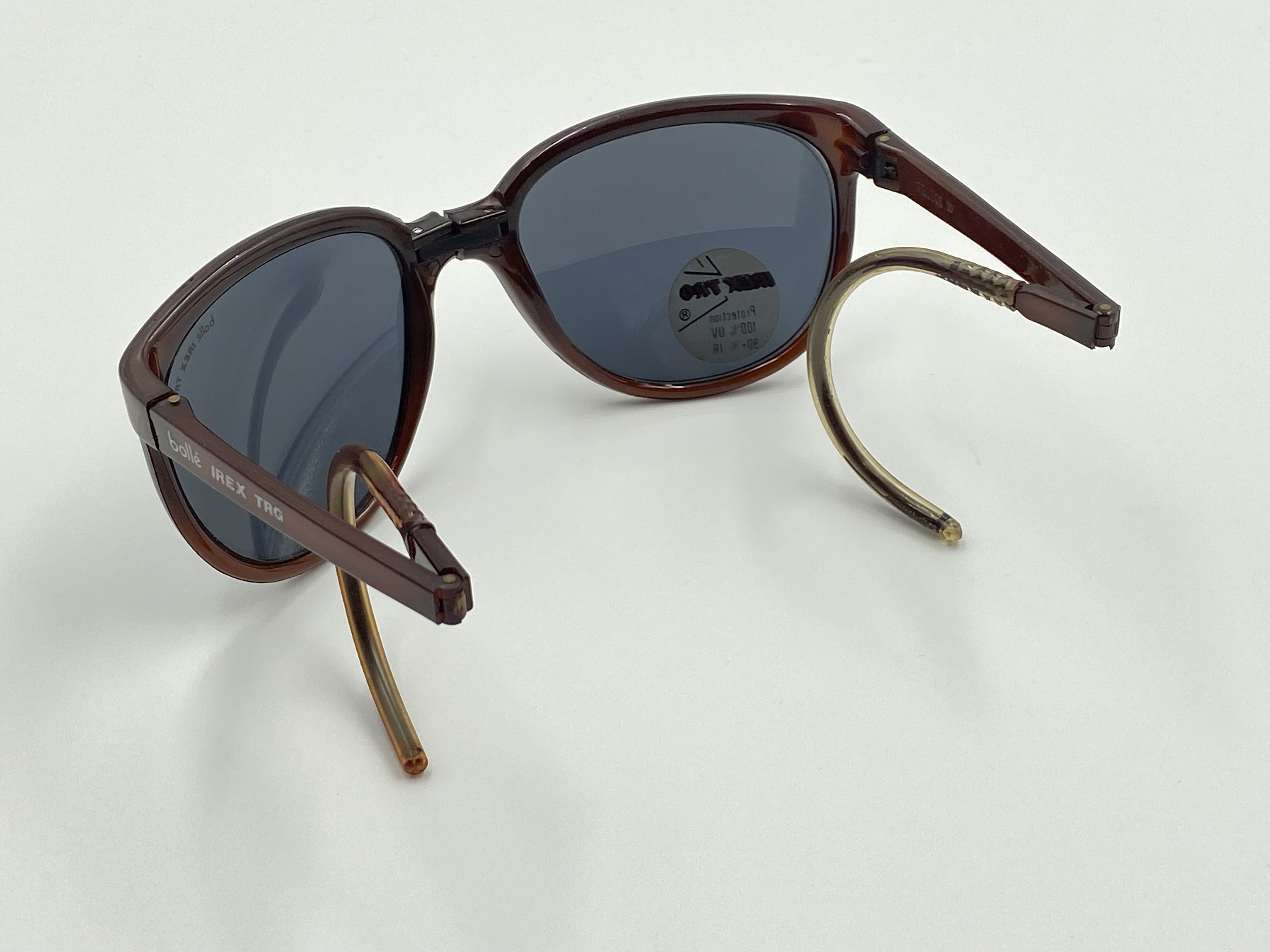 BOLLE IREX TRG Vintage 80s Sunglasses, Folding Brown  display picture 2