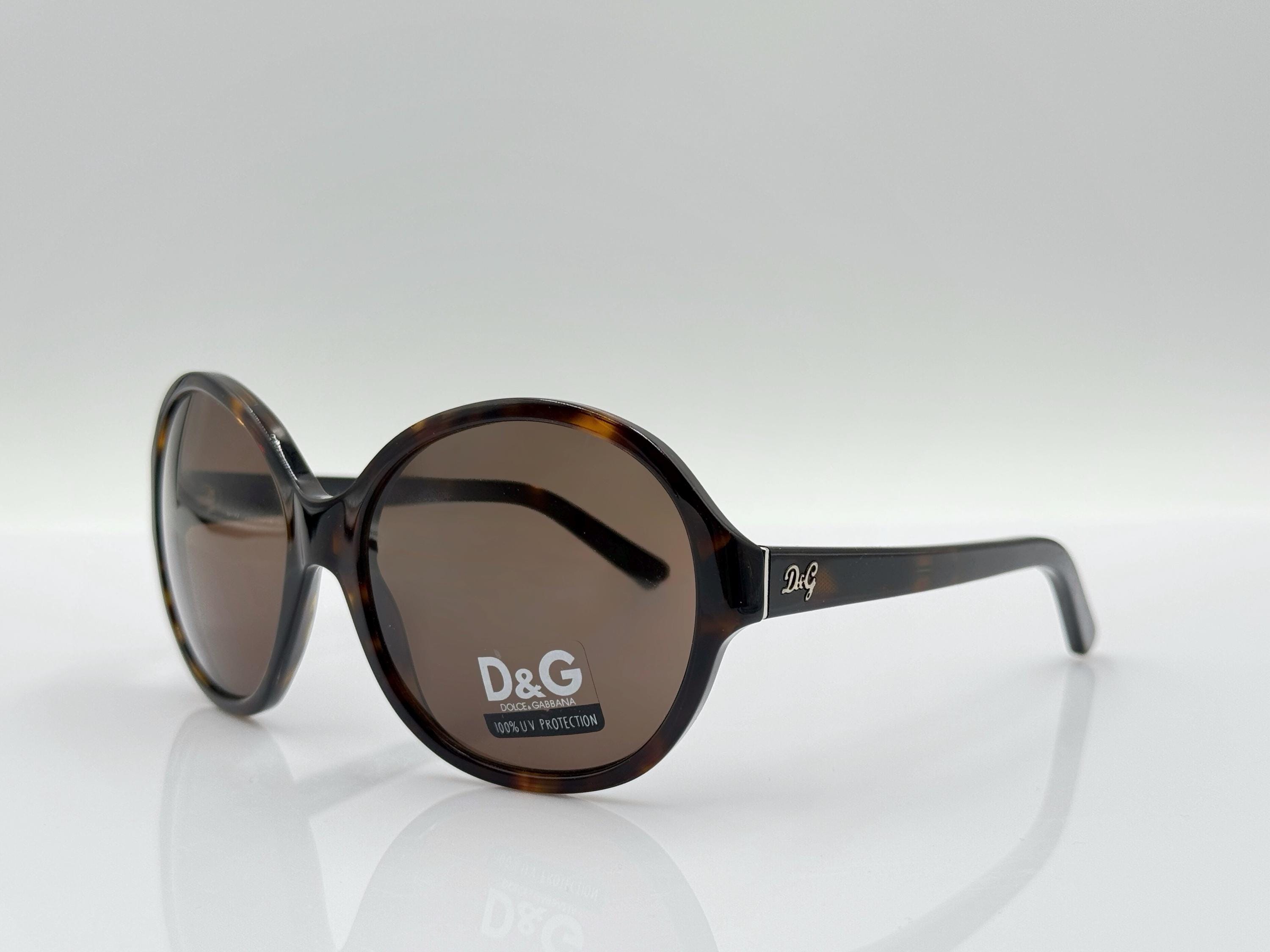 Dolce & Gabbana DG3027 Vintage Oversized Round Sunglasses