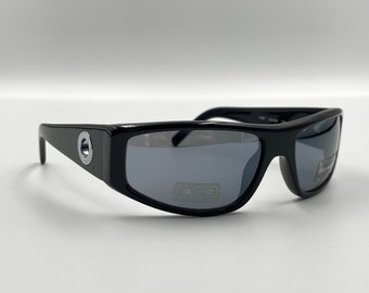 Luxottica Vintage Sunglasses Mod. 8007 Black Acetate and - Etsy