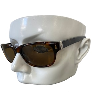 Faconnable F354 234 vintage 90s rectangle tortoise sunglasses men women handmade NOS