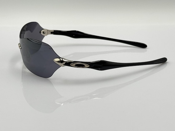 Oakley Dartboard Vintage 2000s Shield Wrap Black Sunglasses, Rare