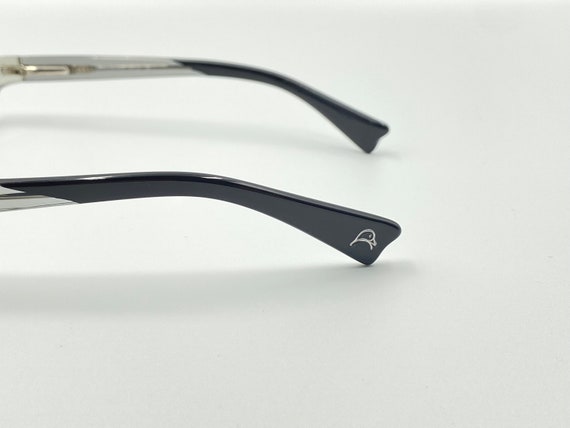 Mandarina Duck vintage rectangle eyeglasses, blac… - image 8
