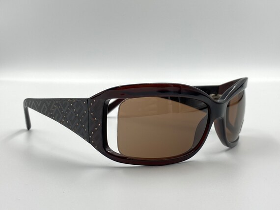 GIVENCHY SGV598s vintage rectangle sunglasses bro… - image 3
