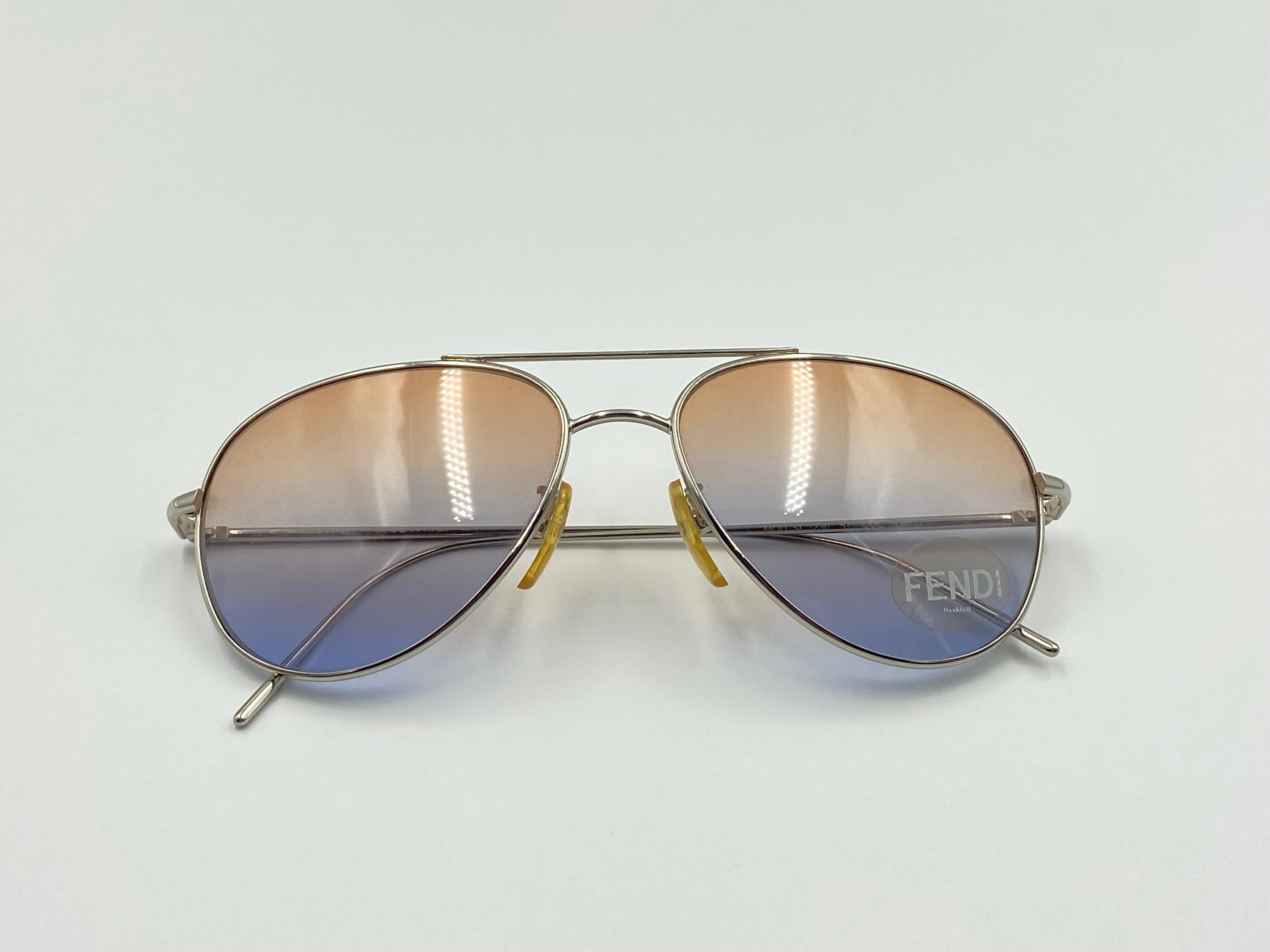 FENDI SL7230 57 Aviator Sunglasses, Classic Men