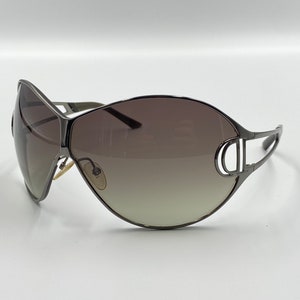 Dior DIORISSIMO 1 vintage unique oversized shield sunglasses made in Italy NOS