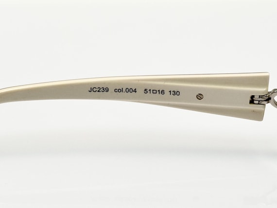 Just Cavalli JC239 Vintage Eyeglasses, Slim Black and White