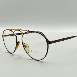 Best Company vintage bronze round eyeglasses, unique rare glasses frame new old stock made in Italy
