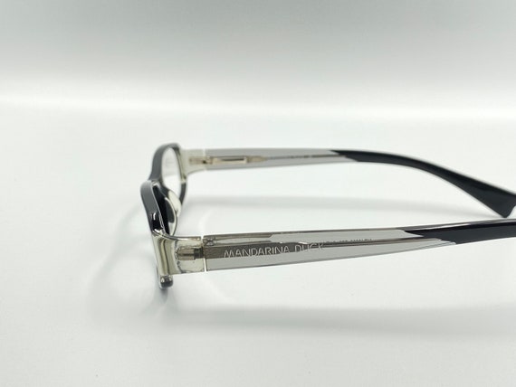 Mandarina Duck vintage rectangle eyeglasses, blac… - image 6