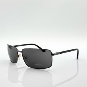 Trussardi TE21251 Vintage Sonnenbrille, klassische Herren-Sonnenbrille, rechteckig, new old stock