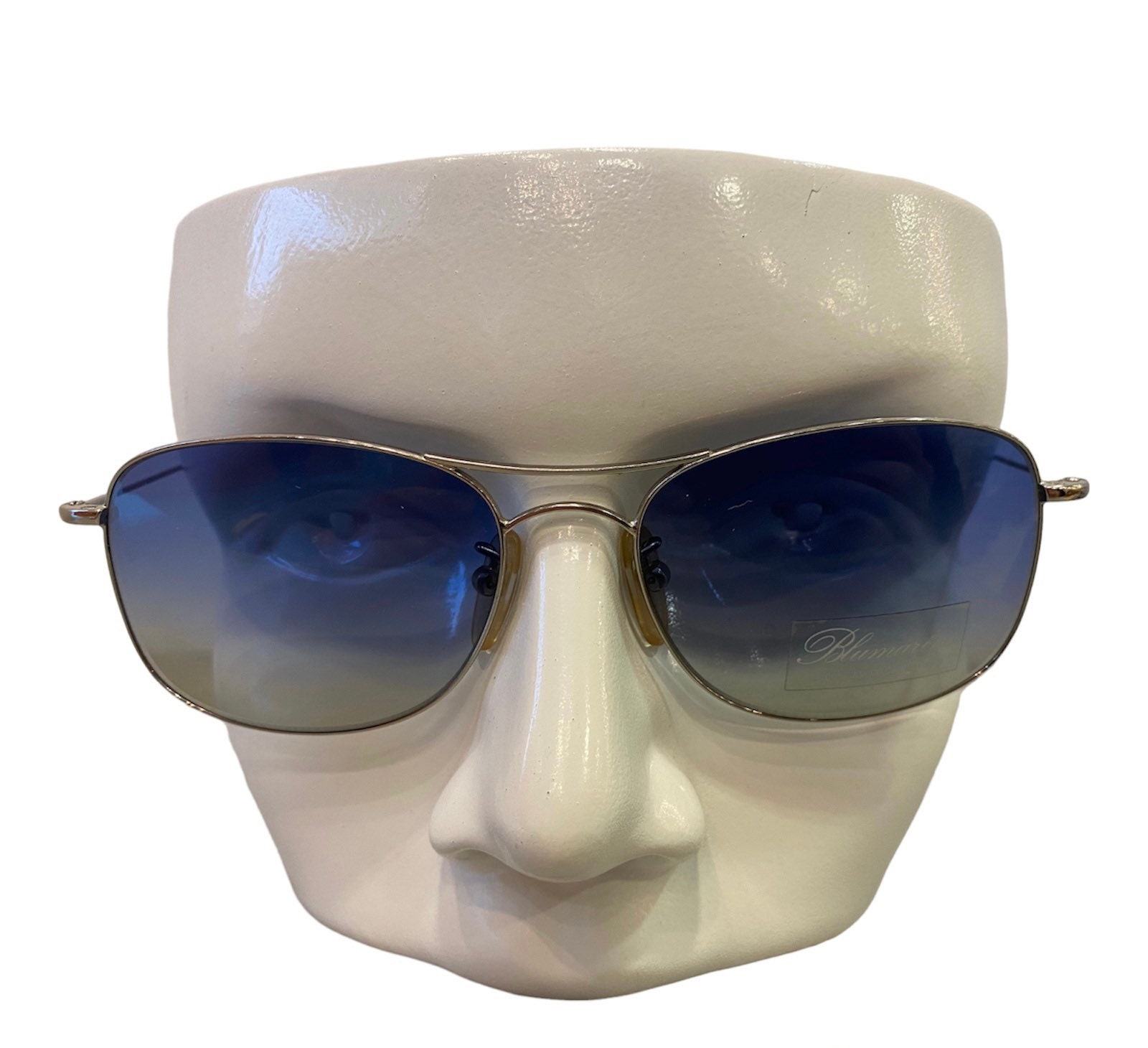 BLUMARINE BM95101 Vintage Slim Aviator Sunglasses,tinted
