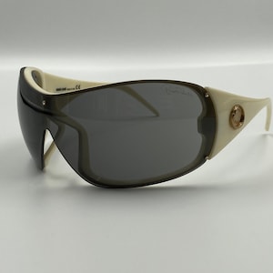 ROBERTO CAVALLI ”Pandora” 188s vintage shield oversized sunglasses unique , men & women Made in Italy NOS