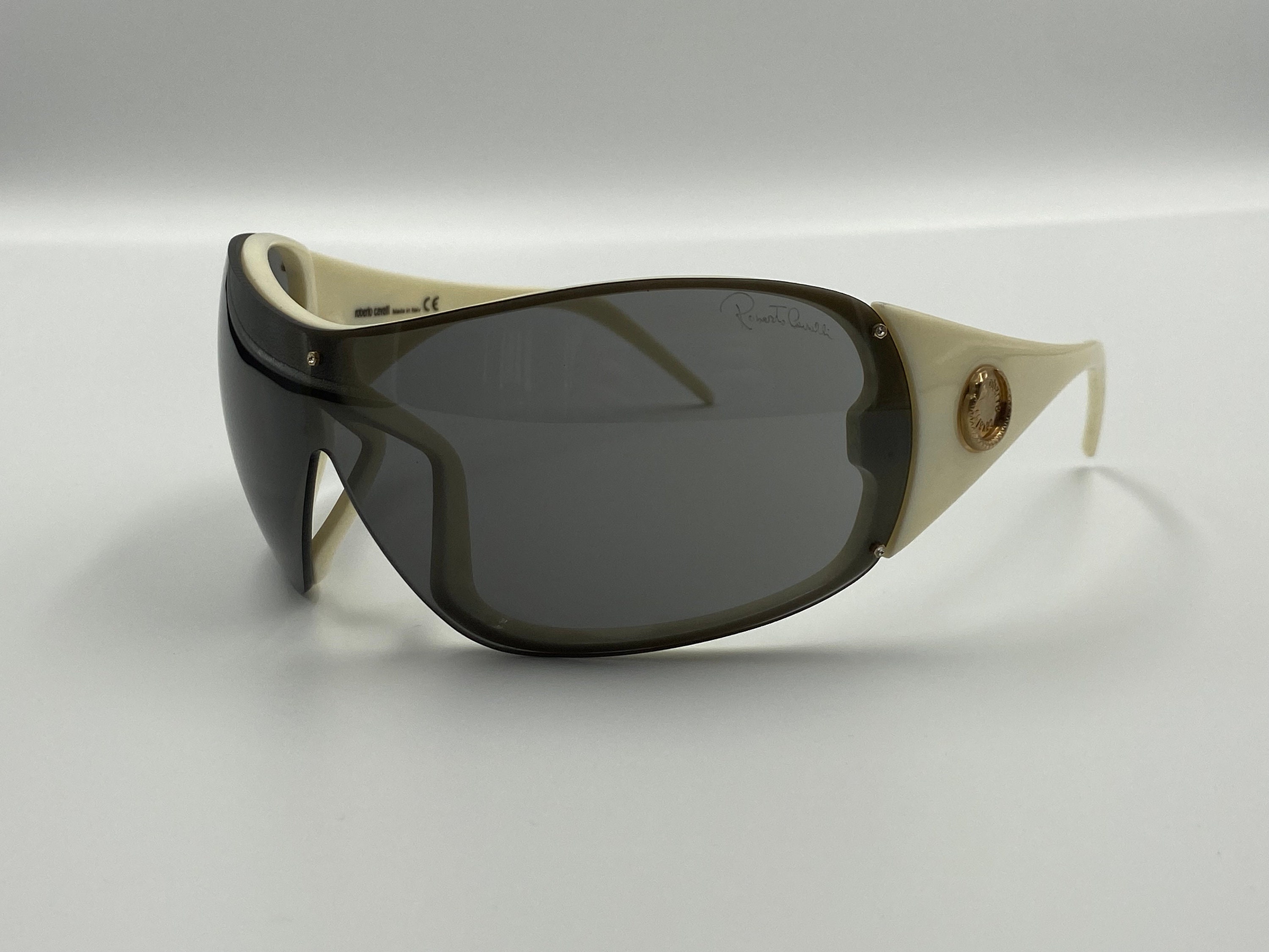 Buy ROBERTO CAVALLI pandora 188s Vintage Shield Oversized Sunglasses Unique Men Women Made in Italy NOS Online in India Etsy