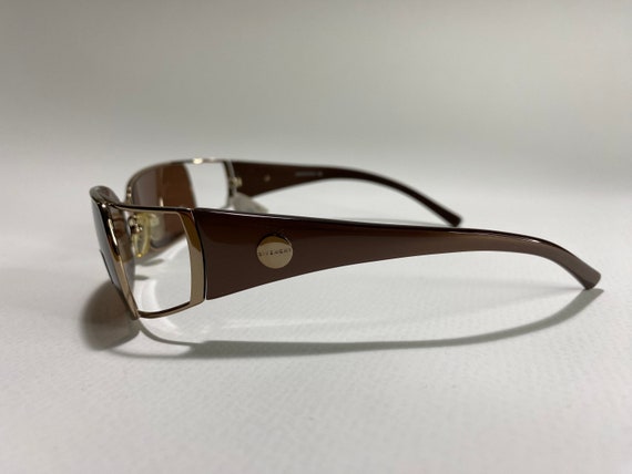 Givenchy SGV087 vintage rectangle sunglasses, bro… - image 5