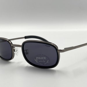 POLICE mod.2478 vintage 90s unique sunglasses, rectangle sunglasses frame, made in Italy new old stock