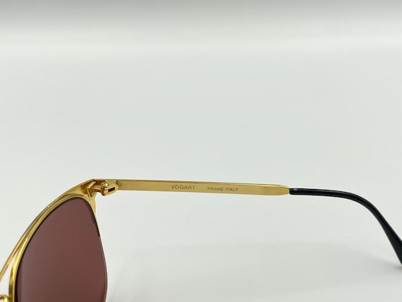Police Vogart vintage aviator square sunglasses m… - image 10