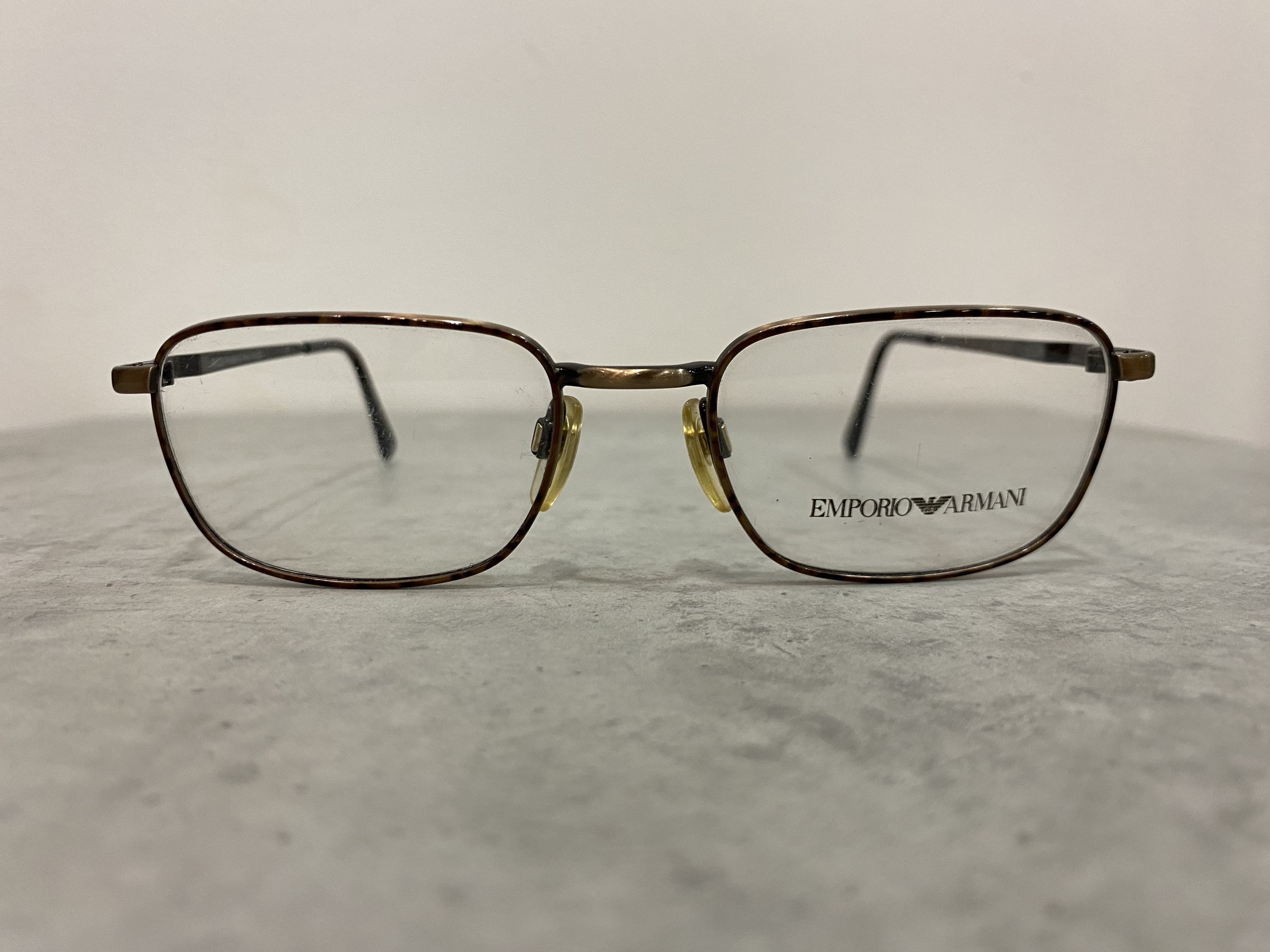 EMPORIO ARMANI mod. 1021 074 ヴィンテージ 90年代 スクエア ブロンズ