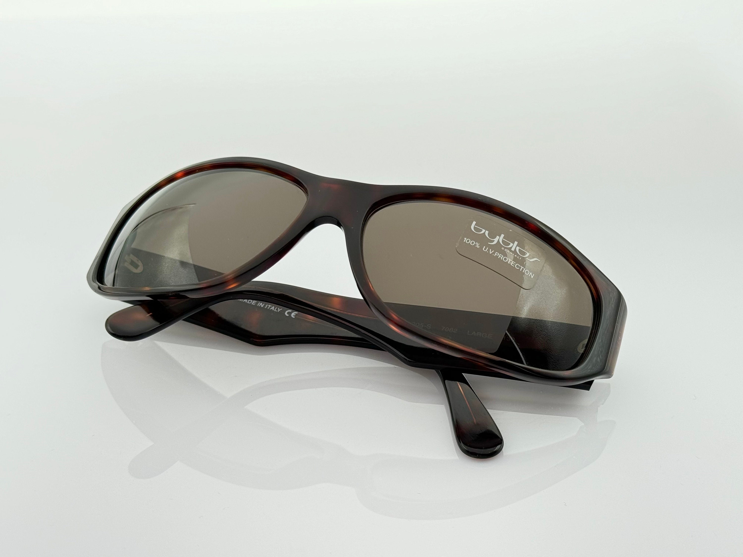 Byblos B205-s Vintage Wrap Sunglasses, Men
