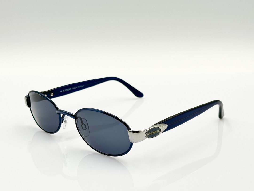 ICEBERG IG621 Vintage Oval Sunglasses, 90s, Men's and Women's, New