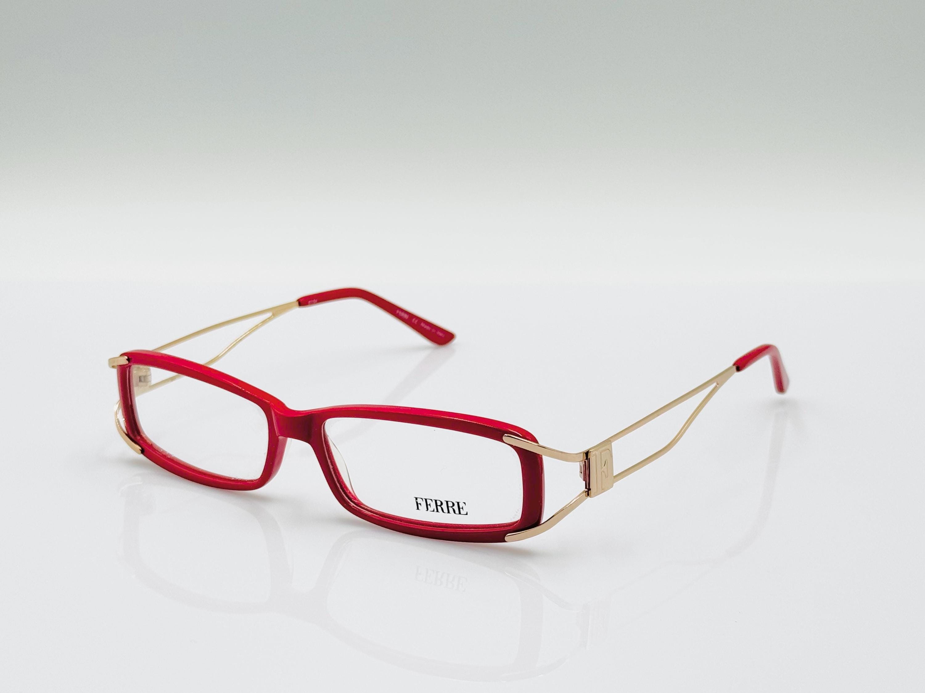Sedona 135 Eyeglasses Frames Red Gold 51 19 Half Rim Oval Vintage Hong Kong Catherine Deneuve CD-095 DPK 51-19-130 Demi Pink/Gold  main image 3