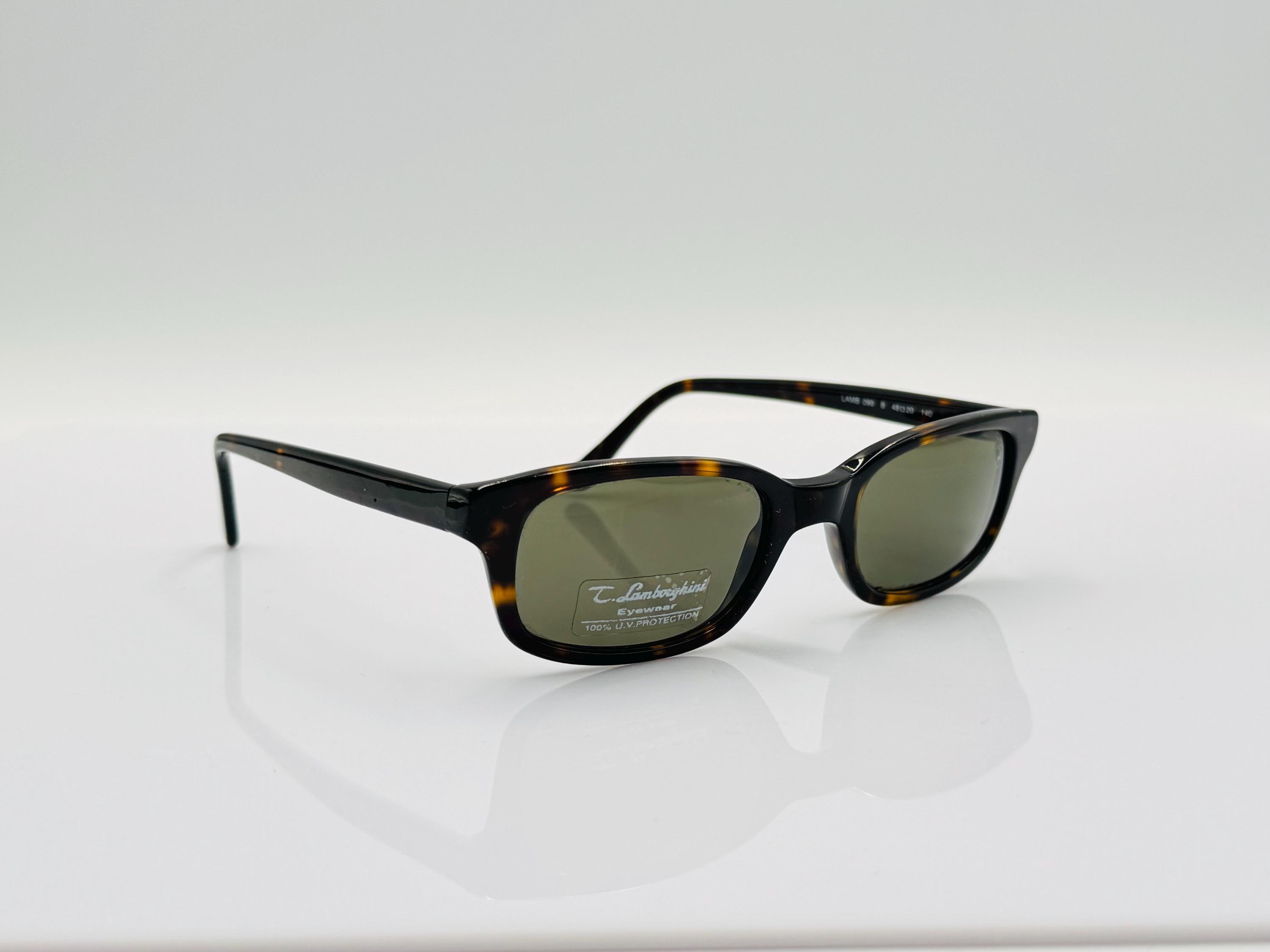 Tonino Lamborghini Vintage Slim Rectangle Sunglasses Unique  display picture 3
