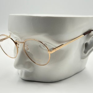 KADOR mod.900 vintage round eyeglasses , men women, gold glasses frame made in Italy NOS