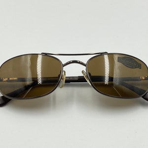 Faconnable F359 842 vintage aviator sunglasses, gray titanium frame, handmade in Japan NOS