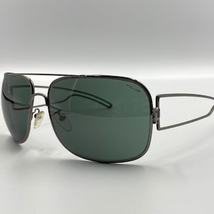 POLICE vintage classic men’s square aviator sunglasses made in Italy new old stock