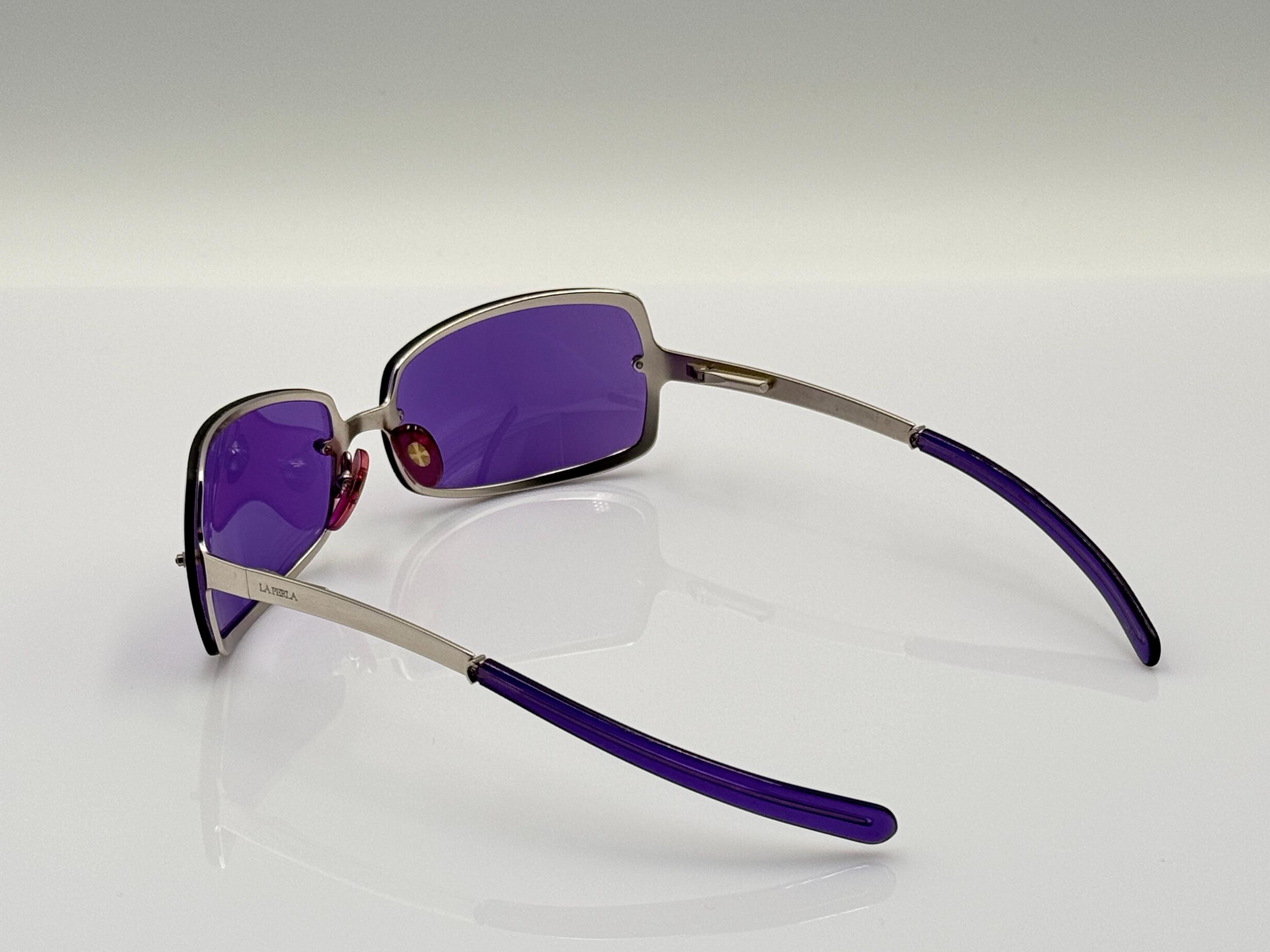 Excellent Condition La Perla Purple Sunglasses Sunglasses La Perla Pink in Other - 42331351 main image 2