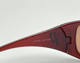 Buy Vintage Police Sunglasses: Oversized Red Frame, New Old
