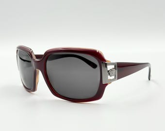 VERSACE mod.4050 vintage oversized squared wrap sunglasses, made in Italy, new old stock