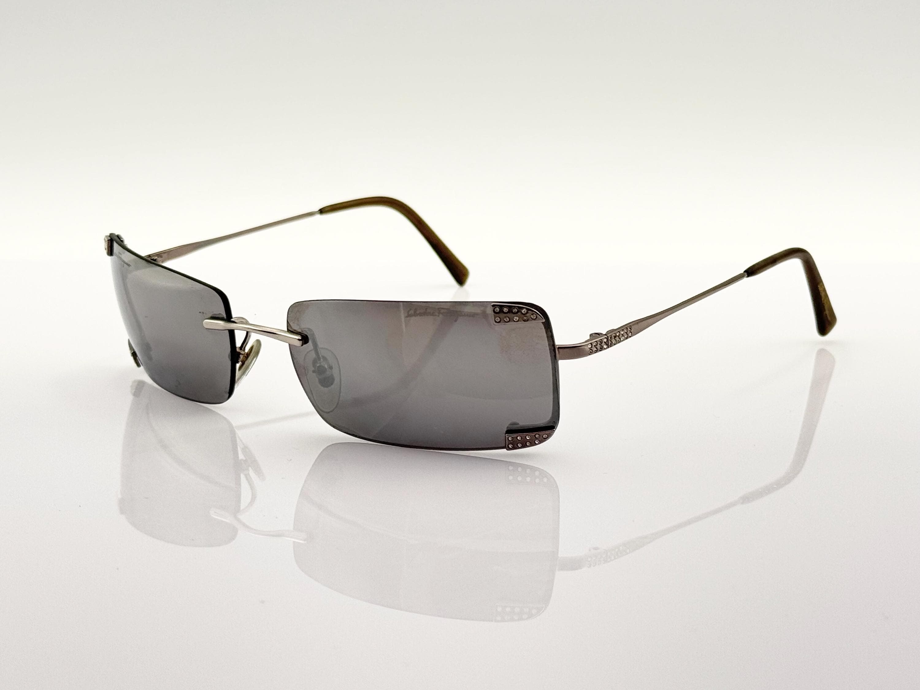 Salvatore Ferragamo COLLECTORS vintage Rimless Sunglasses IMG_4502_9c666ef1-827f-449f-  main image 2