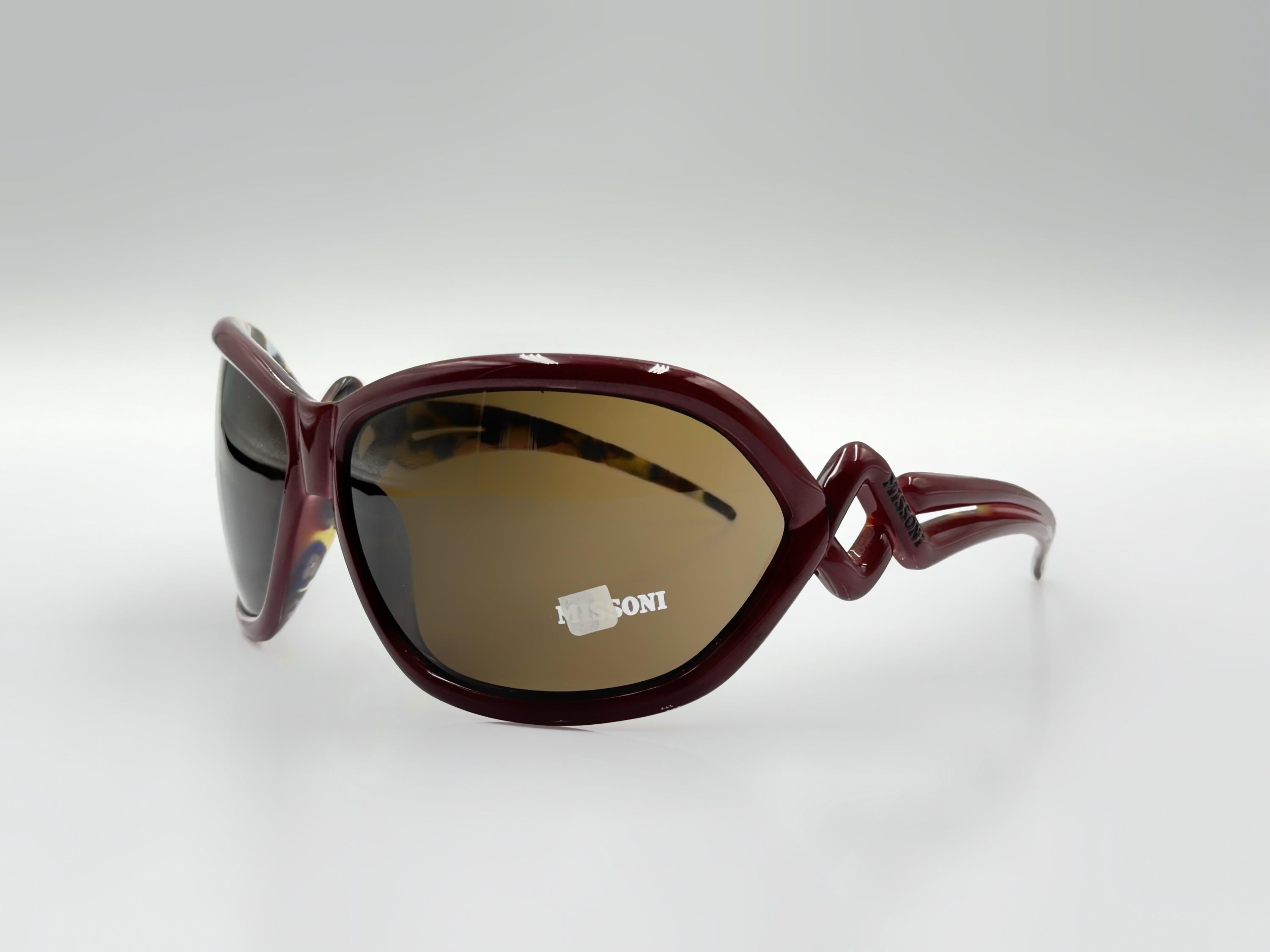 Oversized Missoni Burgundy Women\'s Sunglasses MISSONI MIS 0193/G/S LHF BURGUNDY 2 55/17/140 Women main image 2