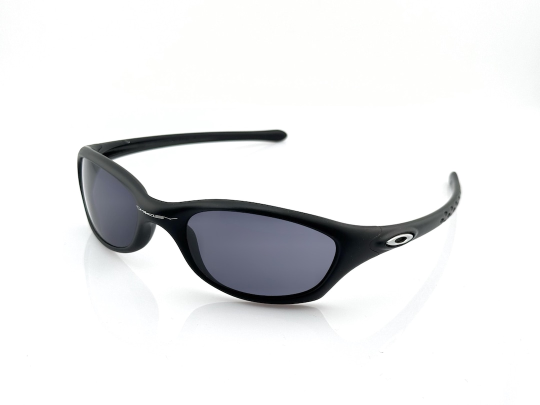 Oakley FIVES 2.0 Vintage 2000s Sports Black Wraparound Sunglasses