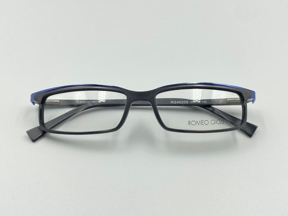 ROMEO GIGLI vintage rectangle eyeglasses gray and… - image 6