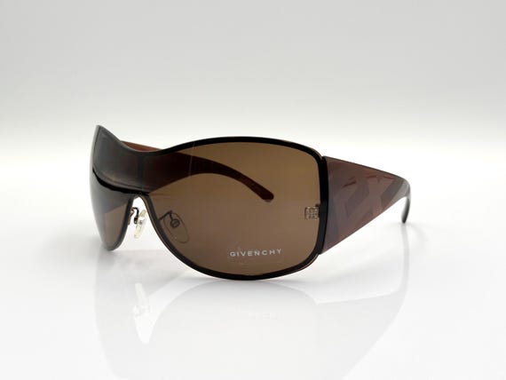 Givenchy SGV218V Vintage Designer Shield Sunglasses Unique  display picture 1