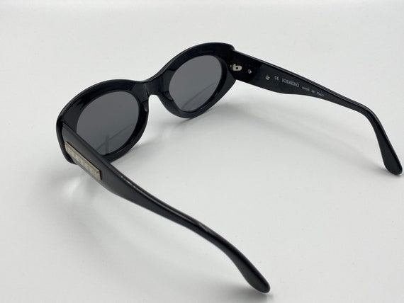 ICEBERG IG401 vintage cat eye oval sunglasses, bl… - image 4