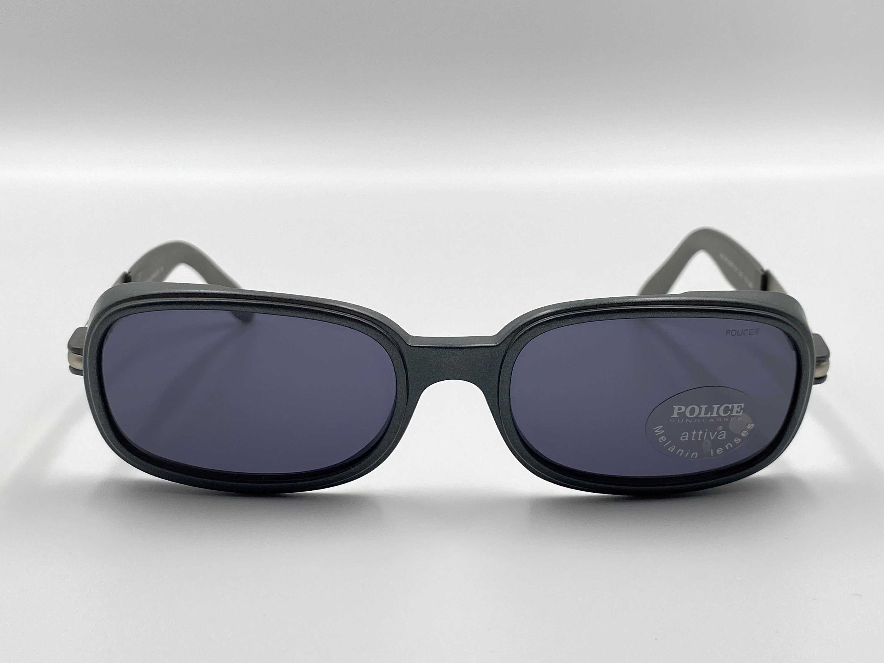 POLICE Mod.1267 Vintage 90s Unique Grey Sunglasses, Thick  display picture 3