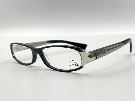 Mandarina Duck vintage rectangle eyeglasses, blac… - image 2