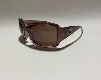 Alessandro dell’Acqua Elisa AD15047 vintage 2000s oversized squared wrap brown sunglasses unique,  men women NOS
