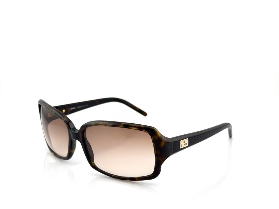 Fendi SL7712 Vintage Oversized Square Sunglasses, Tortoiseshell