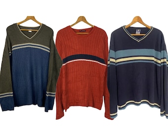 Vintage Y2K Mystery Boy Band Sweaters, Grunge Clothing