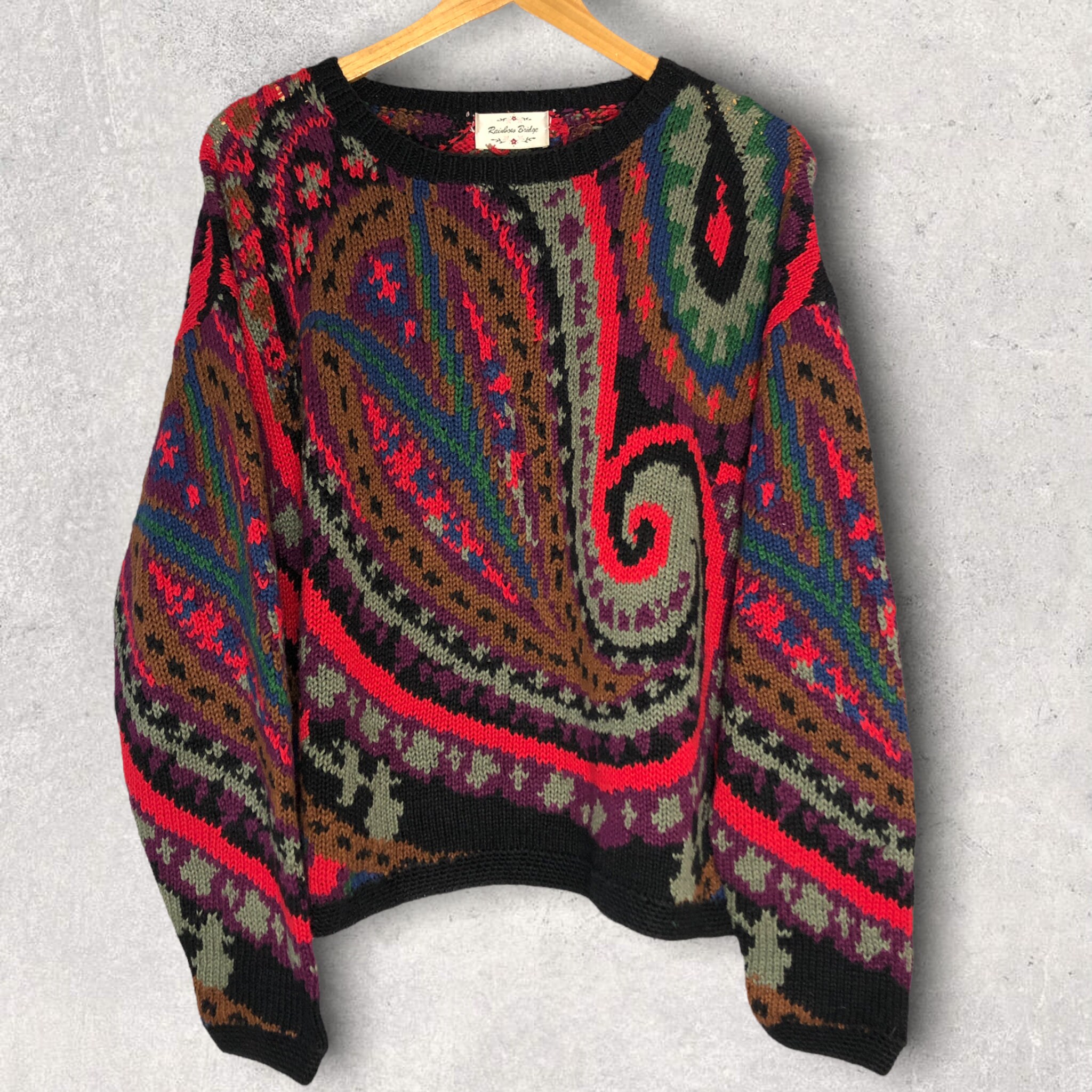 80’s vintage pastel long sleeve sweater cropped Kleding Dameskleding Sweaters Pullovers 