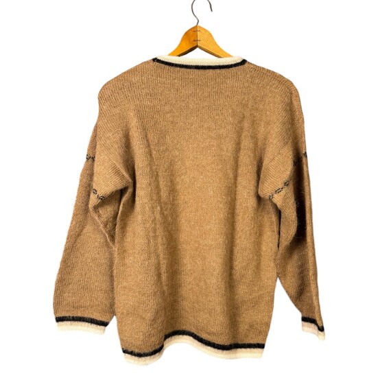 トップス 90s Native pattern alpaca knit sweater Oversized 90s Unisex Sweater, Cozy and Chunky Knit Pullover