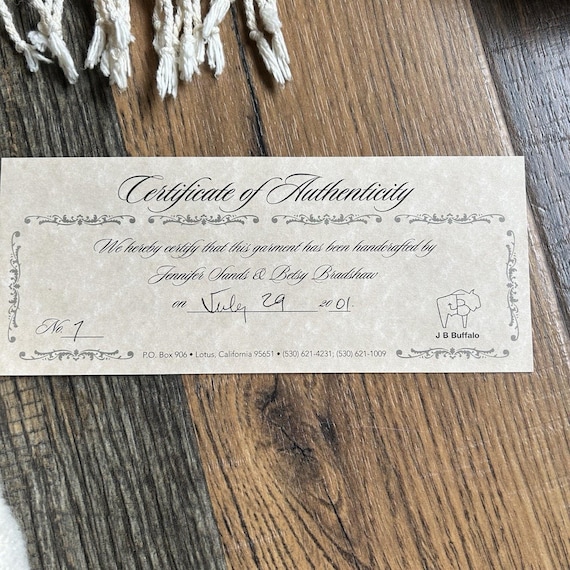 J B Buffalo Handwoven Wool Coat Jacket No 7 Artis… - image 3