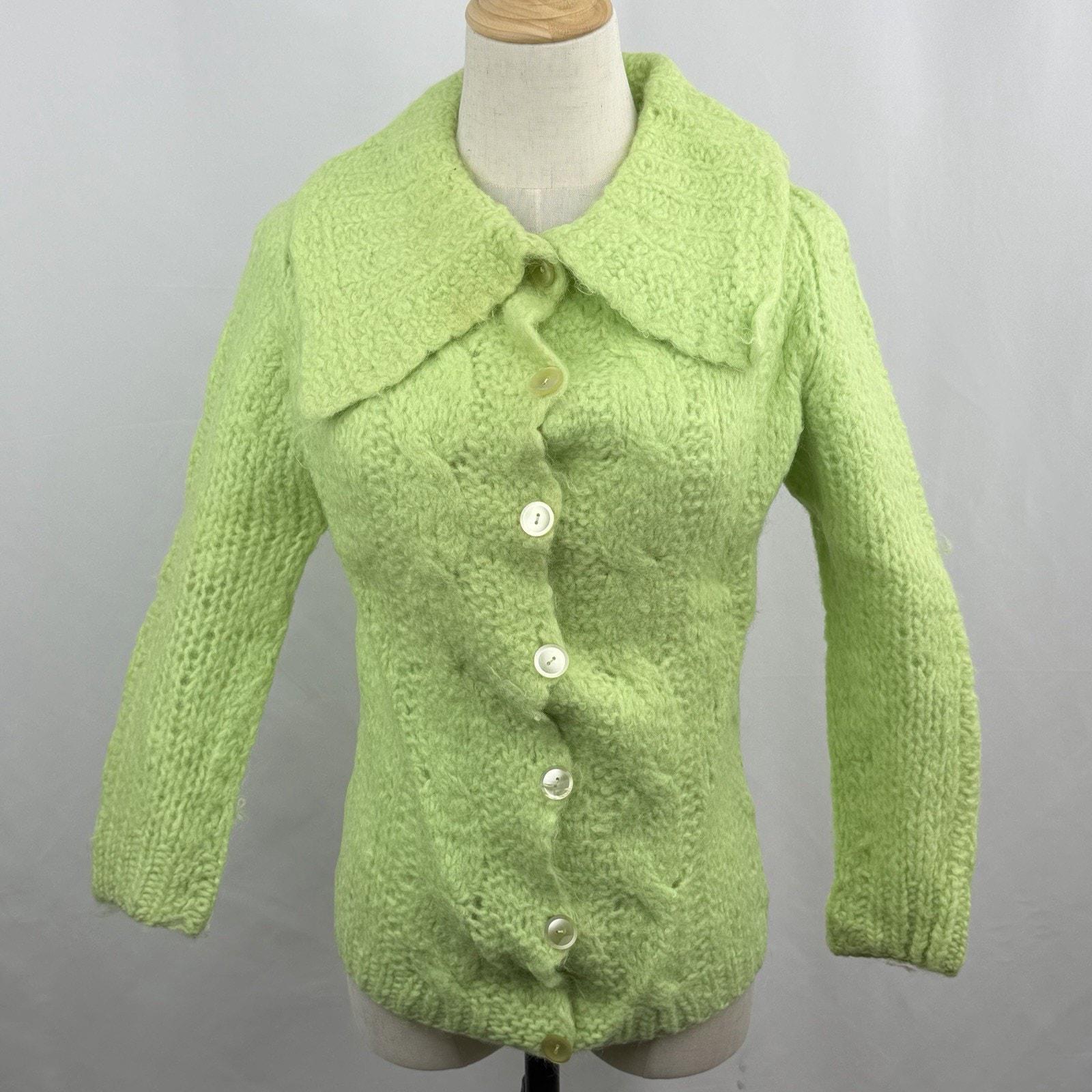 60s Wool Cardigan - Etsy