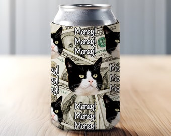 Custom Pet Can Coozie, Personalized Picture & Text Can Cooler for Valentine's Day, Pet Memorial Gift, Party Favors for Pet Birthday