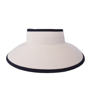 Straw Beach Sun Hat for Women Wide Brim Visor Hat Sun Visor - Etsy